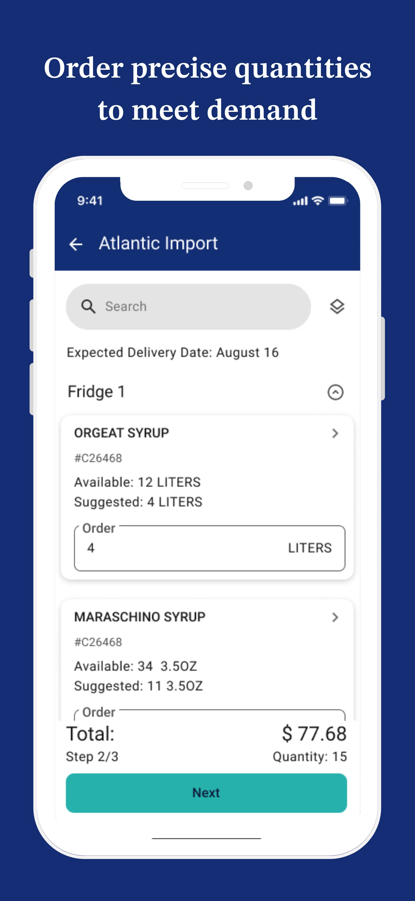 Crunchtime Inventory screenshot