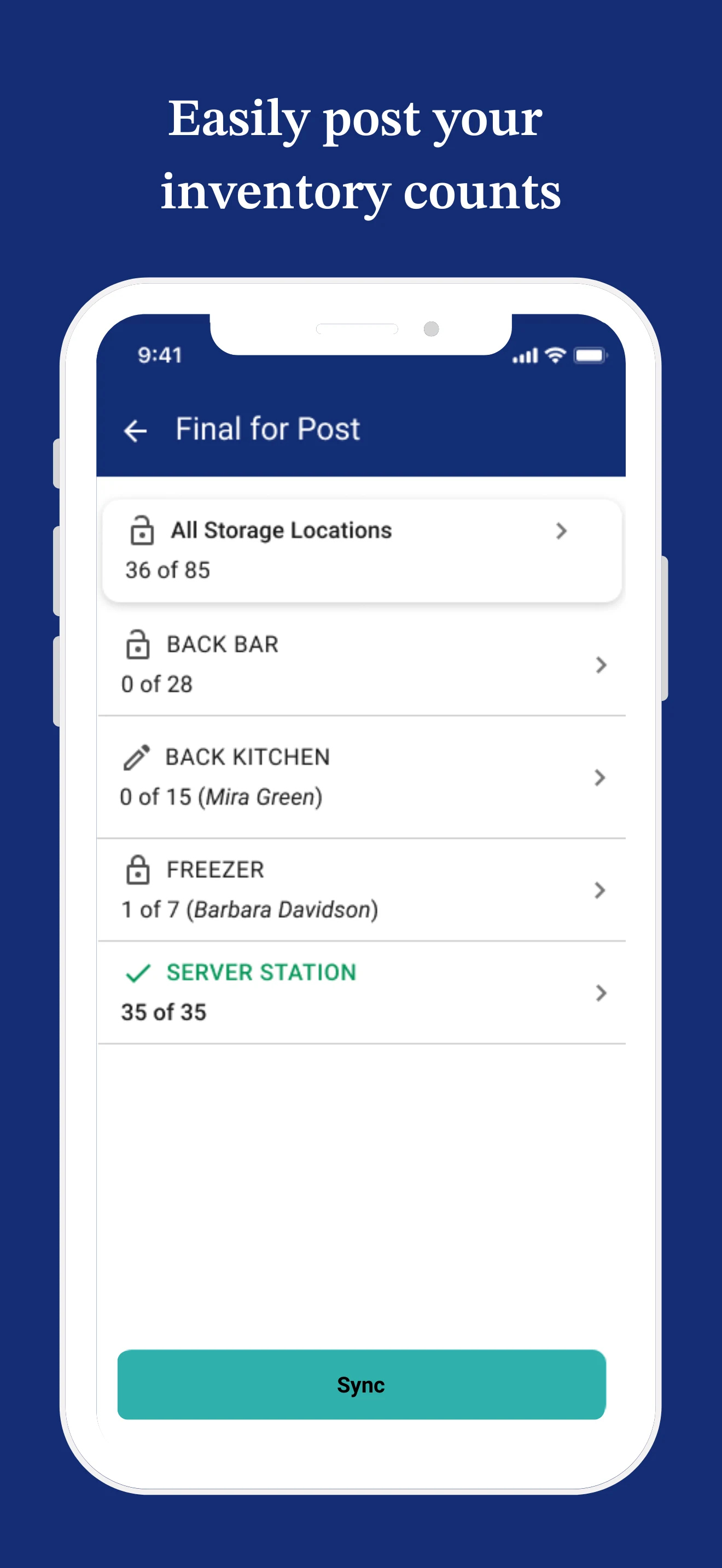 Crunchtime Inventory screenshot